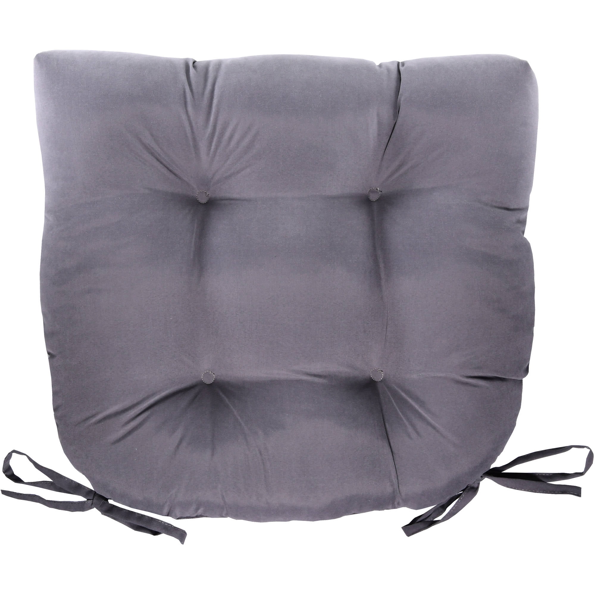 Mainstays Faux Suede Gray Chair Pad Walmart Inventory Checker BrickSeek