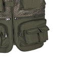 thumbnail image 3 of jinwen Men Fishing Vest Breathable Multi-Pocket Mesh Waistcoat Photo Travel Work Jacket XL, 3 of 8