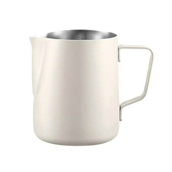 Stainless Steel Milk Frothing Jug Round Spout Latte Art Jug Milk Pitcher Frother Professional Milk Steaming Jug