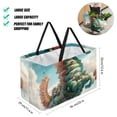 thumbnail image 2 of Hippocampus Large Capacity Reusable Foldable Oxford Cloth Storage Basket - Versatile Grocery Basket, Laundry Organizer, and Shopping Bag, 2 of 7