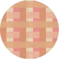thumbnail image 1 of Ahgly Company Indoor Round Patterned Construction Cone Orange Area Rugs, 6' Round, 1 of 1