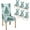 Christmas Tree, variant on Turquoise Teal Slipcover Stretch Removable Washable Parson Chair Covers for Dining Room, Living Room, Kitchen Set of 4