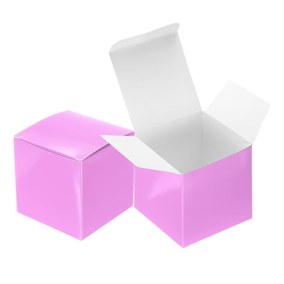 Uxcell 10 Pack Gift Boxes, 3.9" Square Cardboard Craft Box with Lids, Favor Treat Candy Container for Gift Wrapping, Wedding, Holiday, Birthday, Graduation, Party Supplies, Purple