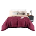 thumbnail image 1 of Edredón Duvet Con Relleno Matrimonial Vino Dos Vistas Elefantito, 1 of 5