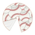 thumbnail image 3 of Kll Baseballs Christmas Tree Skirt 48",Party Decorations Farmhouse For Christmas Decorations Holiday Party, 3 of 8