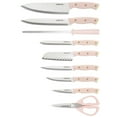 thumbnail image 4 of Farberware 15-Piece Triple Riveted Stainless Steel Knife Set with Acacia Block Blush Gold, 4 of 12
