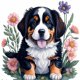 thumbnail image 1 of (NH4102) Resina Diamante Serie Animal Cachorro Diamante 30*30CM, 1 of 9