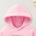 thumbnail image 5 of yocbz Toddler Kid Boy Girls Cute Print Hoodie Sweatshirt Pullover Long Sleeve Pullover Top Fall Blouses for Kids Pink,7-8 Years, 5 of 7