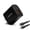 Black, variant on iHome AC Pro 2-Port USB Charger + 6Ft Lightning Cable, Folding Prongs, Fast Charging, Travel Ready