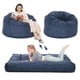 thumbnail image 1 of Yeshouse Sillón puf grande convertible en cama con relleno, 2 en 1, para adultos con funda de pana lavable, sofá cama para sala de estar y dormitorio, 1 of 8