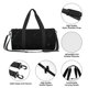 thumbnail image 4 of Fotbe Black Marble Bolsa Deportiva de Lona Plegable con Estampado, Bolsa de Gimnasio con Bolsillo Seco/Húmedo, Bolsa de Viaje Ultraligera de Gran Capacidad, 4 of 6