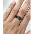 thumbnail image 6 of Matching Rings Couple Rings Yellow Gold Plated 1CT AAA Cz Women Wedding Ring Sets, 6 of 7