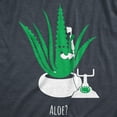 thumbnail image 2 of Womens Aloe Phone Call T Shirt Funny Sarcastic Plant Greeting Graphic Novelty Tee for Ladies Womens Graphic Tees, 2 of 9