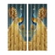 thumbnail image 1 of Cortinas opacas para ventana, cortina con bolsillo para barra, 52 pulgadas de ancho x 95 pulgadas de largo, patrón de animales con estampado de pavo, 1 of 9