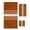 DarkOrange Beige, variant on Burnt Orange Beige Striped Towel Set of 3, Soft Microfiber Bath Towels, Hand Towel, Washcloths, Modern Farmhouse Retro Lines Quick-Dry Absorbent Towels for Bathroom Kitchen Hotel Beach Gym Spa