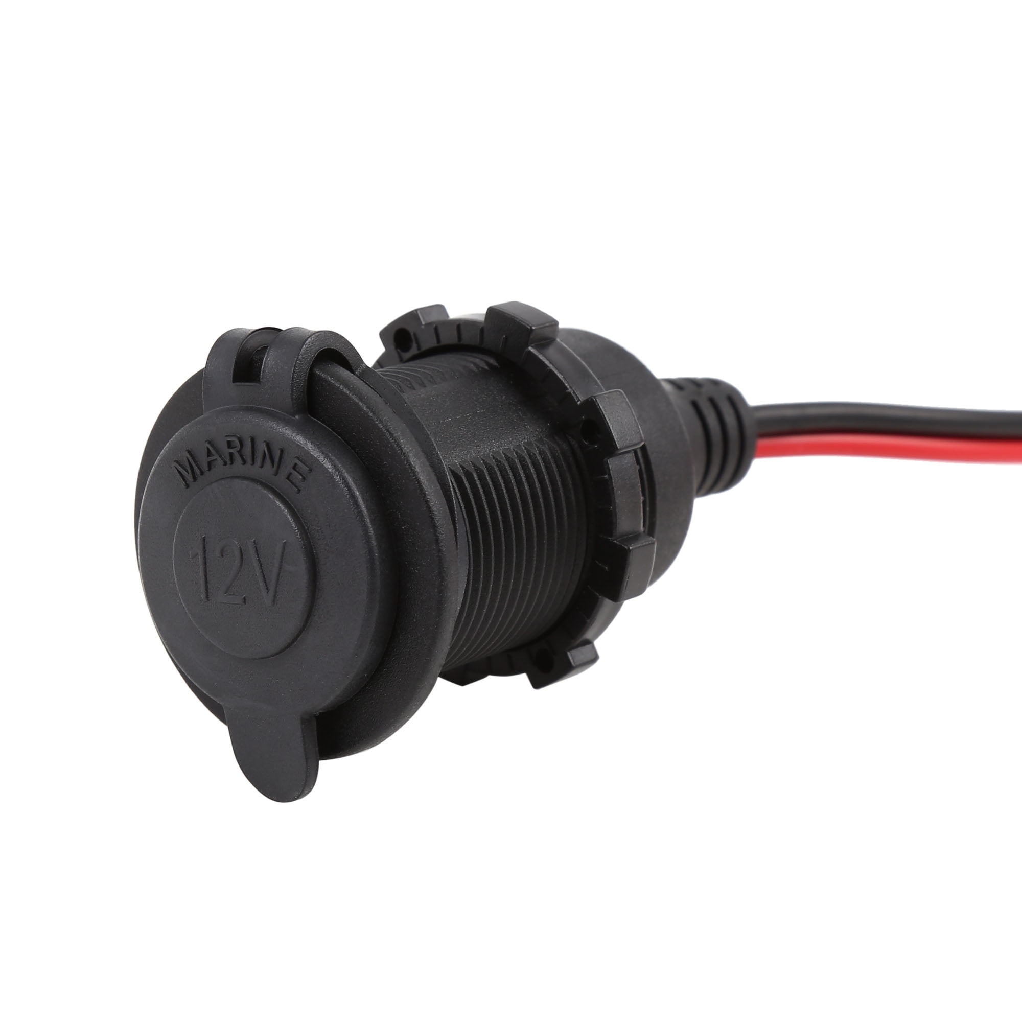 motorcycle waterproof 12v cigarette lighter socket DC 12V 3.08Ft Cigarette Lighter Socket Outlet Waterproof Plug with Cover  for Auto Motorcycle ATV RV