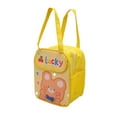 thumbnail image 3 of Bolsa de almuerzo aislada para niñas patrón de dibujos animados de gran capacidad papel de aluminio espesar lonchera Kawaii para oficina escuela oso amarillo, 3 of 14