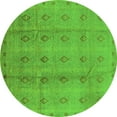 thumbnail image 1 of Ahgly Company Indoor Round Oriental Green Industrial Area Rugs, 4' Round, 1 of 4