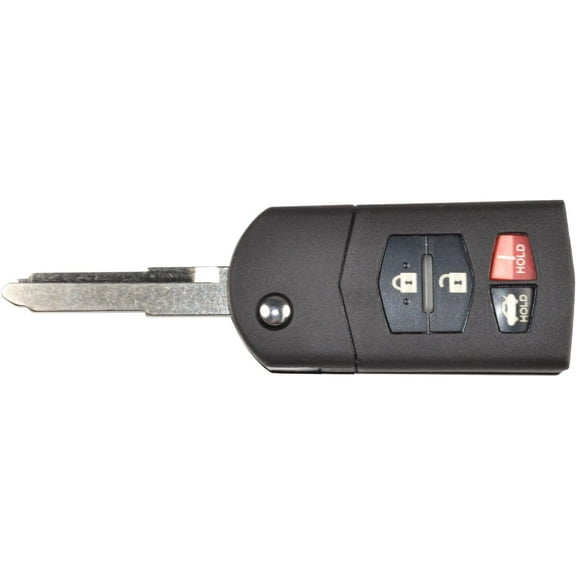 HQRP Remote Flip Folding Key Fob Shell Case Keyless Entry w/4 Buttons for Mazda 3 2004 2005 2006 2007 2008 2009 2010 2011 2012 2013