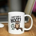 thumbnail image 7 of Gift Idea Humorous Gift Idea Owl I Don 't Give a Hoot -funny Bird Animals, 11 L8jb0m 11 Oz White Ceramic Coffee Mug 515061, 7 of 7