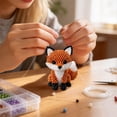 thumbnail image 4 of Eqslft 1PC Tiny 3D Beaded Animal DIY Kit, Beads for Crafts, Handmade Bead Art Mosaic Set, Stress Relief Creative DIY Decoration Gifts with Instructions, 4 of 5