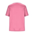 thumbnail image 4 of Neewe Womens Plus Size Pleated Tops Short Sleeve Summer Tunic Casual Loose Fit Crewneck Shirts Blouse 2026, 4 of 6