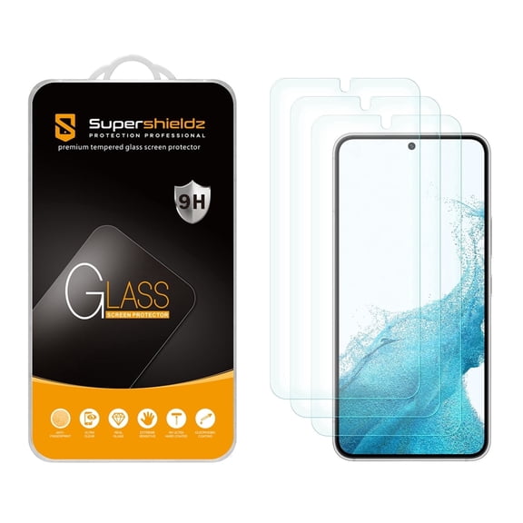 (3 Pack) Supershieldz Designed for Samsung Galaxy S23 5G (6.1 inch) Tempered Glass Screen Protector, Anti Scratch, Bubble Free