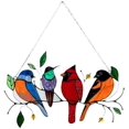 thumbnail image 1 of Acrylic Stained Bird Glass Window Wall Hanging Birds Window Wall Panel, 1 of 3