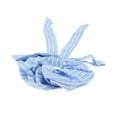 thumbnail image 4 of Unique Bargains 1 Pc Scrunchie Fashion Striped Bow Ribbon Hair Elastics Light Blue, 4 of 5