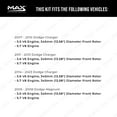 thumbnail image 3 of MAX Advanced Brakes - Front Brake Kit For 2006-2023 Dodge Charger| Carbon Ceramic Brake Pad and Rotor Kit| Daily Driving Geomet Coated Brake Rotors, 3 of 9