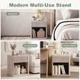 thumbnail image 3 of edx Nightstand, Modern Bedside Table with 1 Storage Drawer and Open Wood Shelf, for Living Room, Bedroom and Small Spaces, Accent Night Stand with Easy Assembly, 250 lbs Capacity, White Oak, 3 of 7