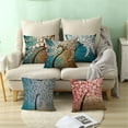 Blue Flower Throw Pillows