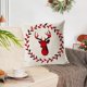 thumbnail image 4 of Linen Christmas Pillowcase 17.71x17.71in Used For Christmas Decoration Winter Holiday Decoration Pillow Cover Suitable For Home Sofas, 4 of 6