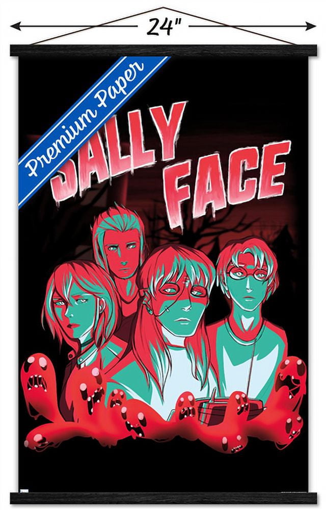 Sally Face - Shadows Wall Poster with Magnetic Frame, 22.375" x 34"