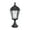 Black, variant on Gama Sonic Outdoor Solar Post Light with Pier Base, Brushed Bronze Finish Aluminum and Beveled Glass, Royal Bulb 150 Lumens Warm White LED, Mount on Column or Flat Exterior Surface (98B111)