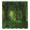 thumbnail image 3 of Ambesonne Nature Shower Curtain, Tropical Jungle Trees, 69"Wx75"L, Green, 3 of 3