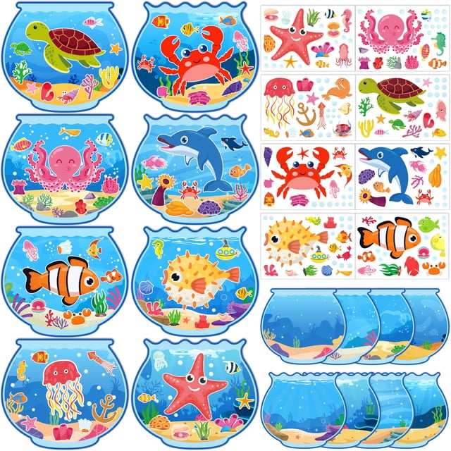 Set de manualidades para niños con pegatinas para niños con 80 actividades de verano de Uncle Kimby