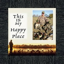 Bird Hunter Happy Place, Hunting  Fowl Personalized Picture Frame, 10X10 9726