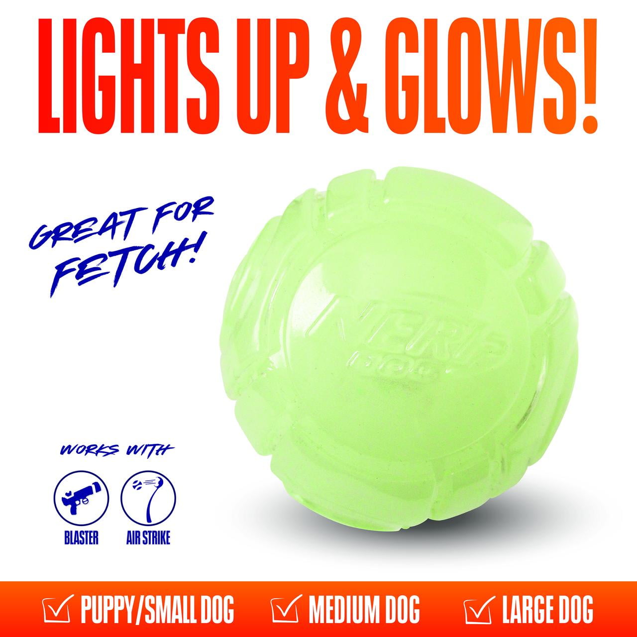 Nerf dog light up ball hotsell
