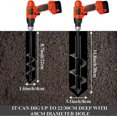thumbnail image 3 of Auger Bit Garden Drill 80 40 Garden Auger Garden Tool Spiral Garden Drill Bit Planting Tool for Making Hole Planting Seedlings and Bulbs (80+ 40 mm), 3 of 5