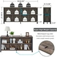 FATORRI 8 Cube Storage Organizer Bookshelf Rustic Wood Cubby Bookcase