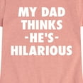 thumbnail image 3 of Instant Message - King Of Dad Jokes Hilarious - Toddler & Youth Girls Short Sleeve Graphic T-Shirt, 3 of 6