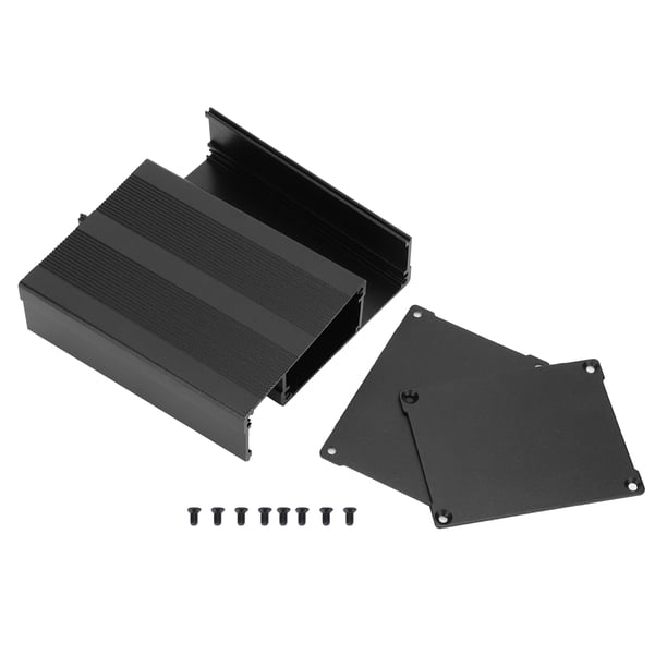 Caja de carcasa de aleación de aluminio, caja de placa de circuito de 57 x 76 x 100 mm, caja de proyecto de instrumento, caja de proyecto de aleación de aluminio, diseño de vanguardia
