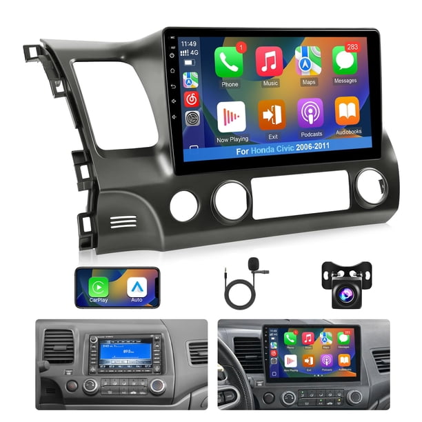 Radio de coche Leadfan para Honda Civic 2006-2011 con Wireless Carplay