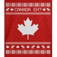 thumbnail image 4 of Old Glory Canadian Canada Eh Ugly Christmas Sweater Youth Long Sleeve T Shirt, 4 of 6