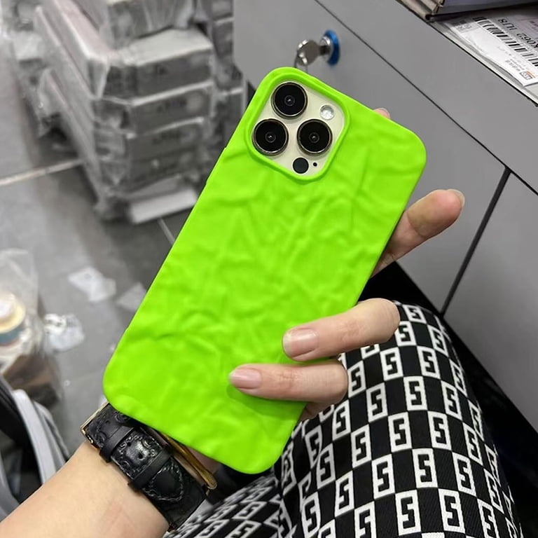 Compatible with iPhone 13 Pro Max Case, Cute 3D Tin Foil Pleated