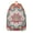 Geometric Trippy, variant on Boho Folk Ethnic Mandala Canvas School Backpack, Abstract Sacred Meditation Daypack with Artistic Cultural Ornament Pattern