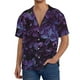 thumbnail image 1 of Fotbe Lilac Camisa Estampada de Manga Corta para Hombre, Casual de Verano, Estilo Playero, Sin Arrugas-Small, 1 of 5