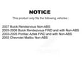 thumbnail image 2 of Transit Auto Front Hub Bearing Assembly Suspension Lower Ball Joint Outer Tie Rod & Sway Bar Stabilizer Link Kit for Car Buick Rendezvous Pontiac Aztek - Left Right Side (Driver Passenger) K7T-104501, 2 of 11