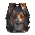 thumbnail image 4 of Balery Wide Eyed Cartoon Cats Mochila Escolar Impresa, Mochila Ligera para Viajes Casual, Mochila Duradera y Cómoda Multifuncional, Mochila para Laptop-One Size, 4 of 5